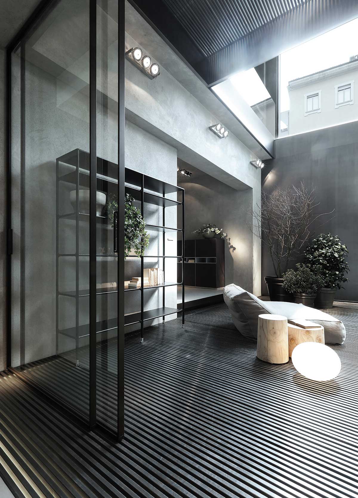 伊歌铝木生态门-极简玻璃隔断系列