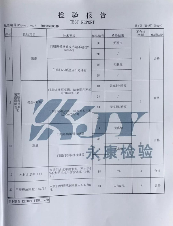 弘彬木门成功通过浙江省第二季度质量标准抽查！环保安全放心购！