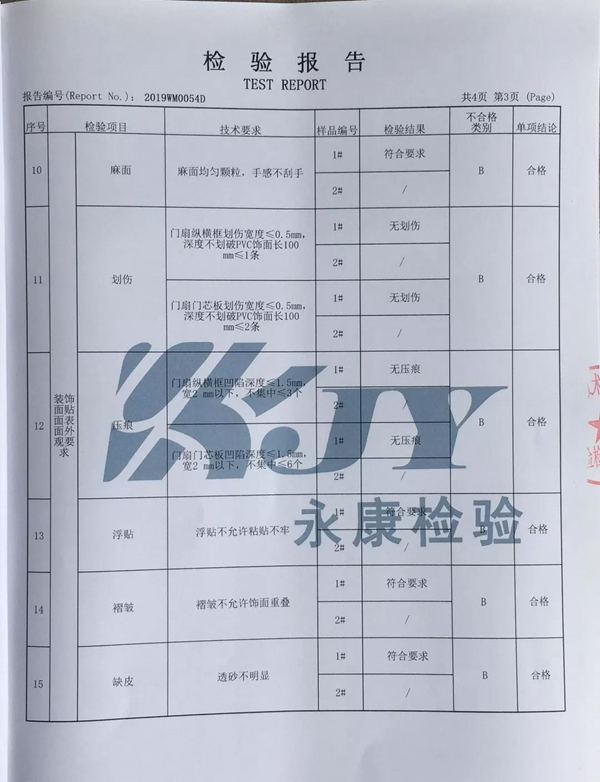 弘彬木门成功通过浙江省第二季度质量标准抽查！环保安全放心购！