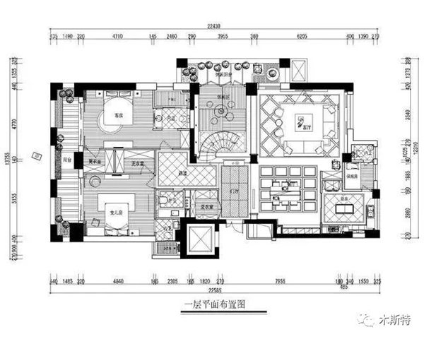 木斯特整木家装案例：新古典主义演绎高雅和谐之美