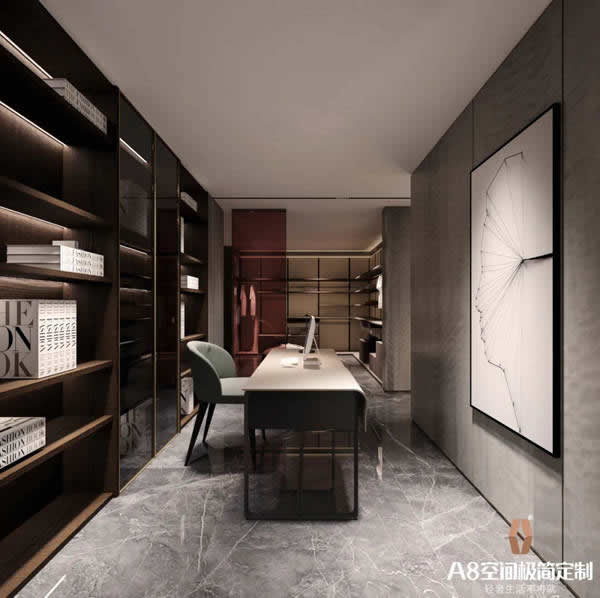 A8空间极简定制：一茶、一书，一“室”界，至简至美