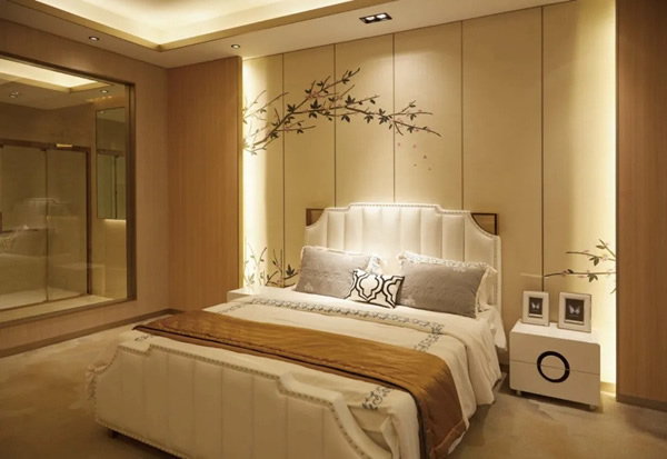 盈康世家木门：竹木墙板，以竹代木，构筑简而雅的现代居室