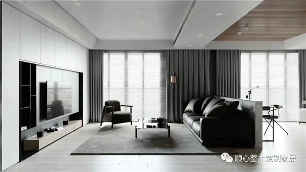 顺心整木家居：高级灰设计，超有质感的现代空间