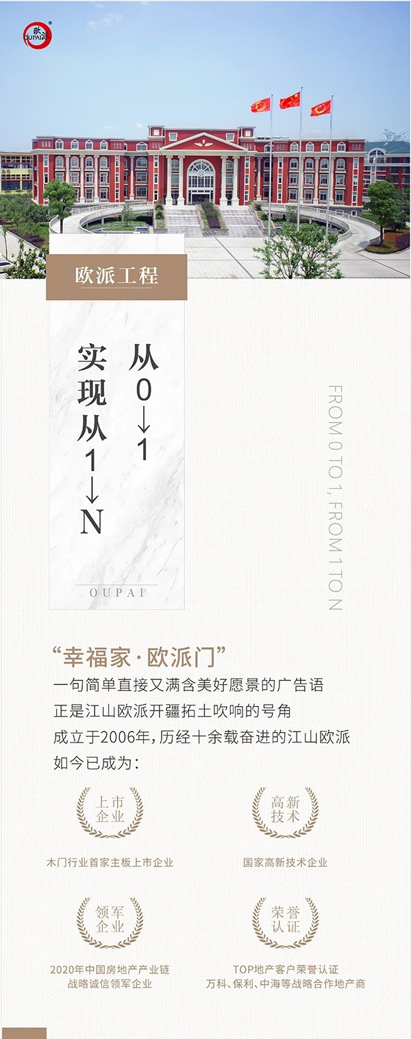 江山欧派木门工程实现从0→1，从1→N